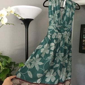 BCBG Max Azria, silk dress with sash